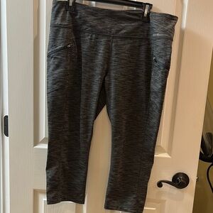 Eddie Bauer, XL, Gray Athletic Capri Leggings